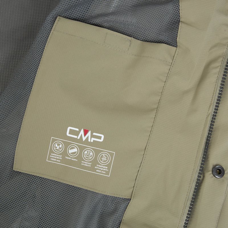 Vyriškas lietpaltis CMP 39X7367 Snaps Hood sage 5
