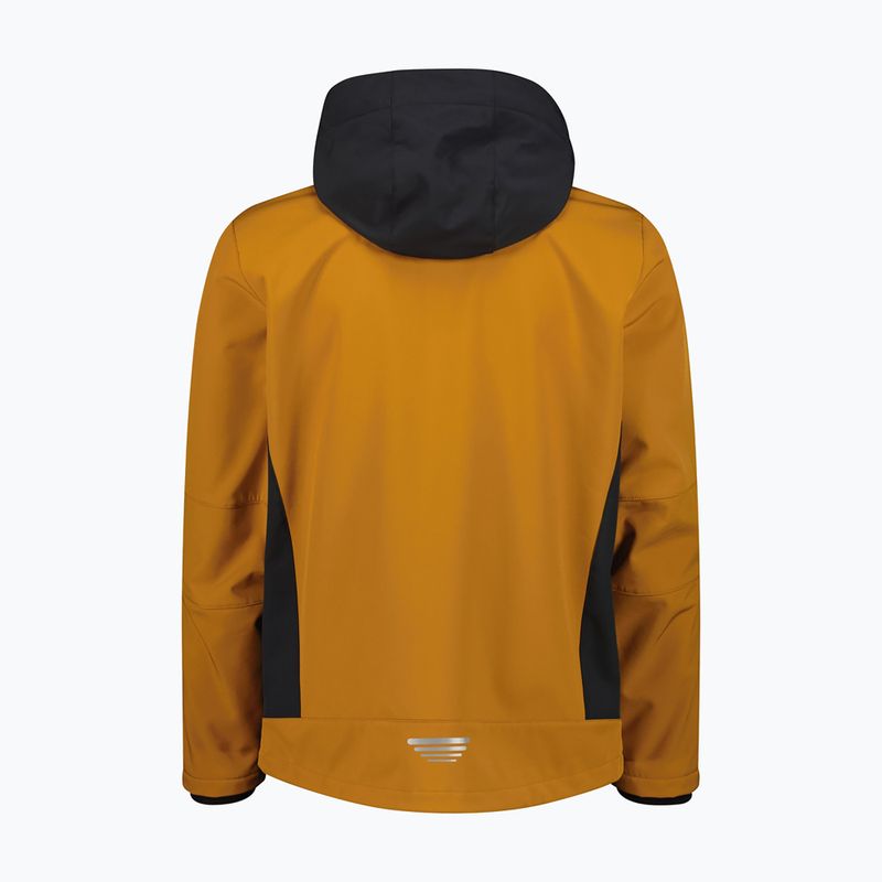 Vyriška softshell striukė CMP 3A01787N Zip Hood caramel/antracite 2