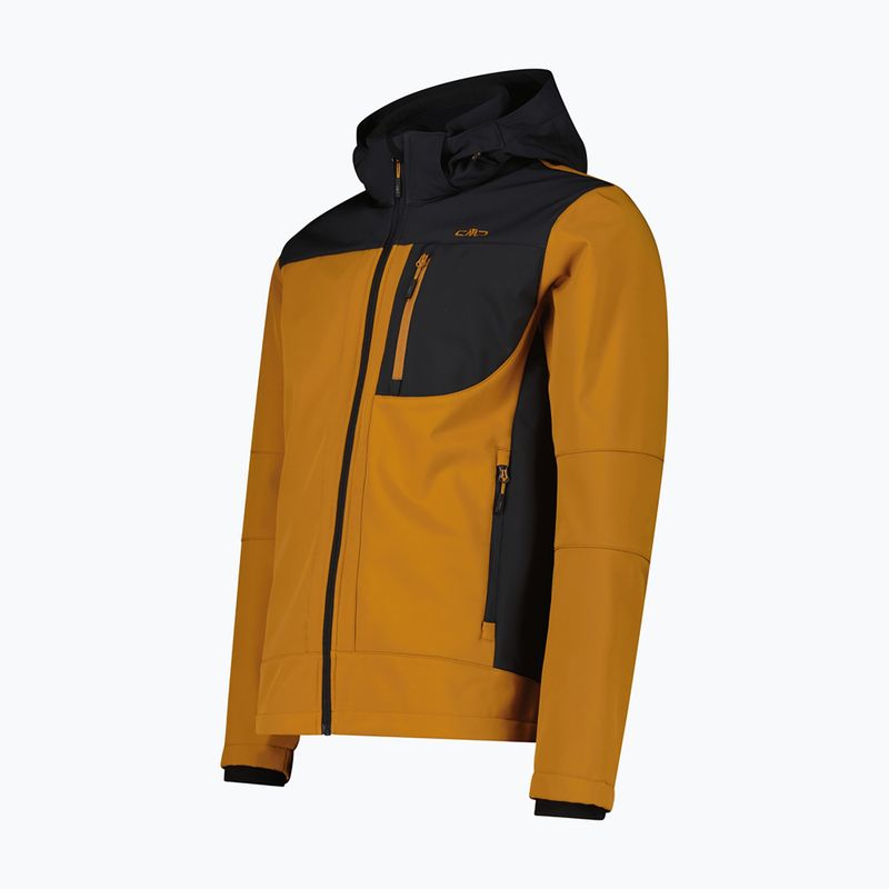 Vyriška softshell striukė CMP 3A01787N Zip Hood caramel/antracite 3