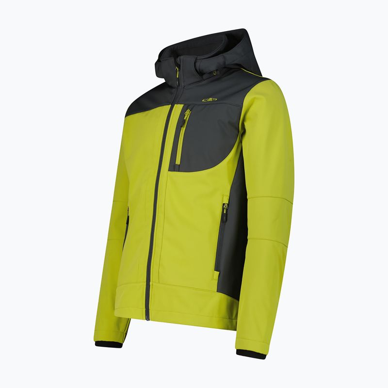 Vyriška softshell striukė CMP 3A01787N Zip Hood cardamom/black pine 3
