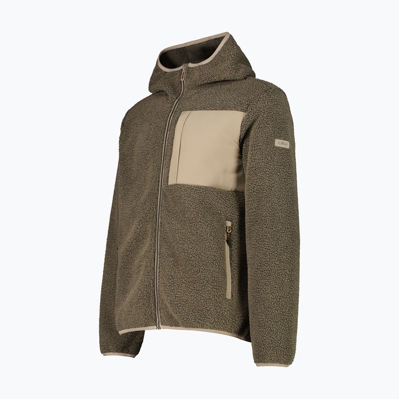 Vyriškas šiltintas paltas CMP 36K2247 Fix Hood Parka teak mel 3