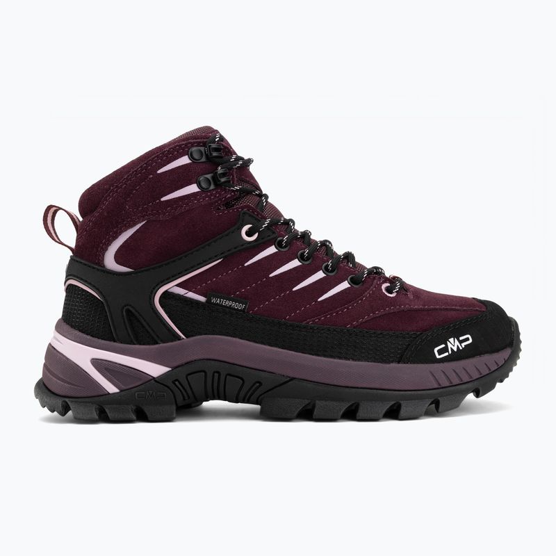Moteriški žygio batai CMP Rigel 2.0 Mid Waterproof plum/soft pink 2