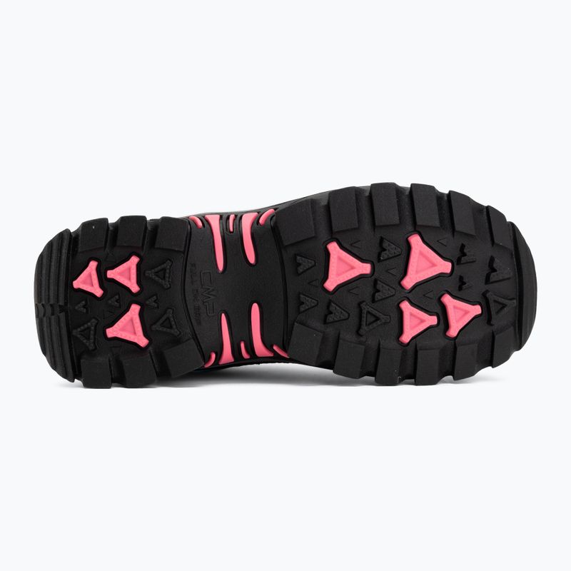 Vaikiški žygio batai CMP Rigel 2.0 Low Waterproof grey/acquarius/pink fluo 4