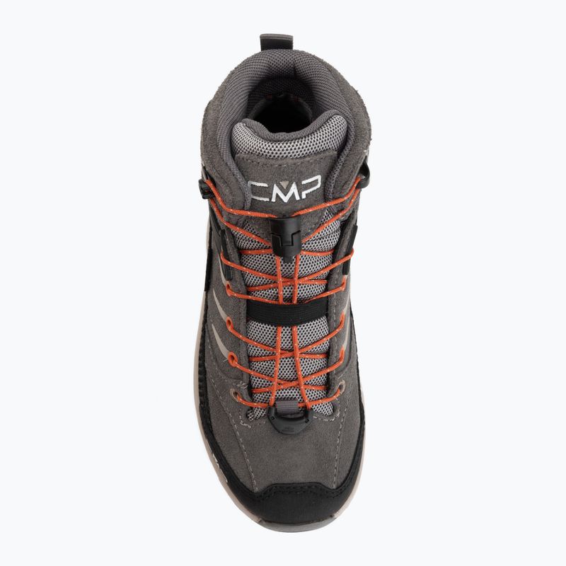 Vaikiški žygio batai CMP Rigel 2.0 Mid Waterproof grey/brick 5