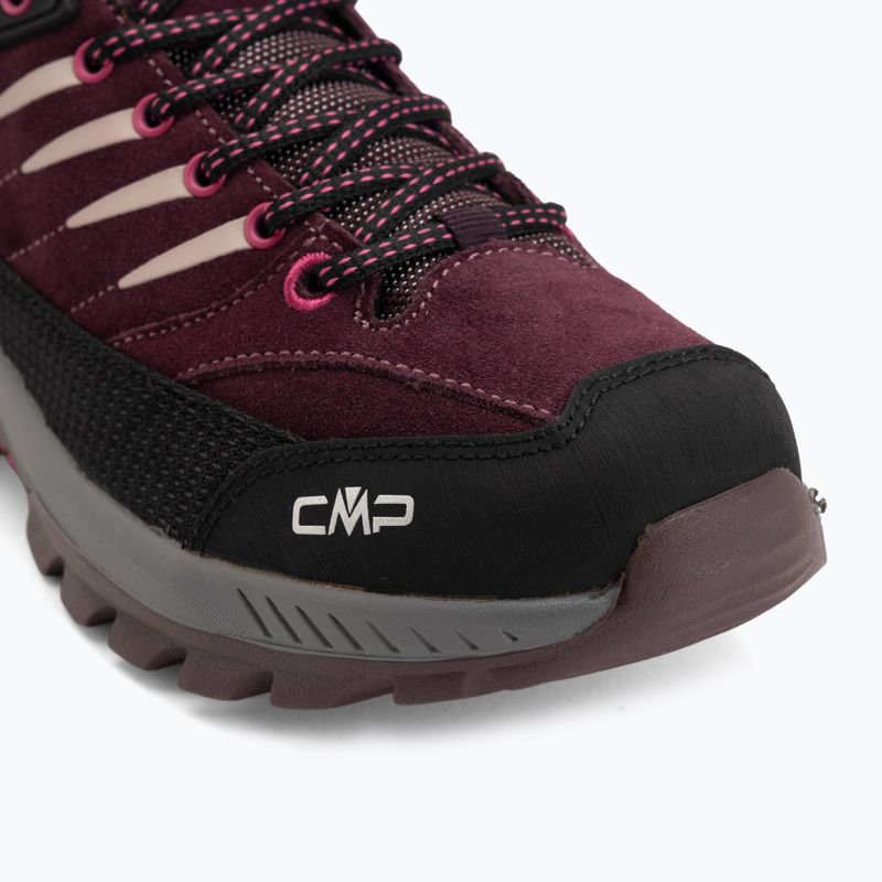 Vaikiški žygio batai CMP Rigel 2.0 Low Waterproof black berry/amaranto 7