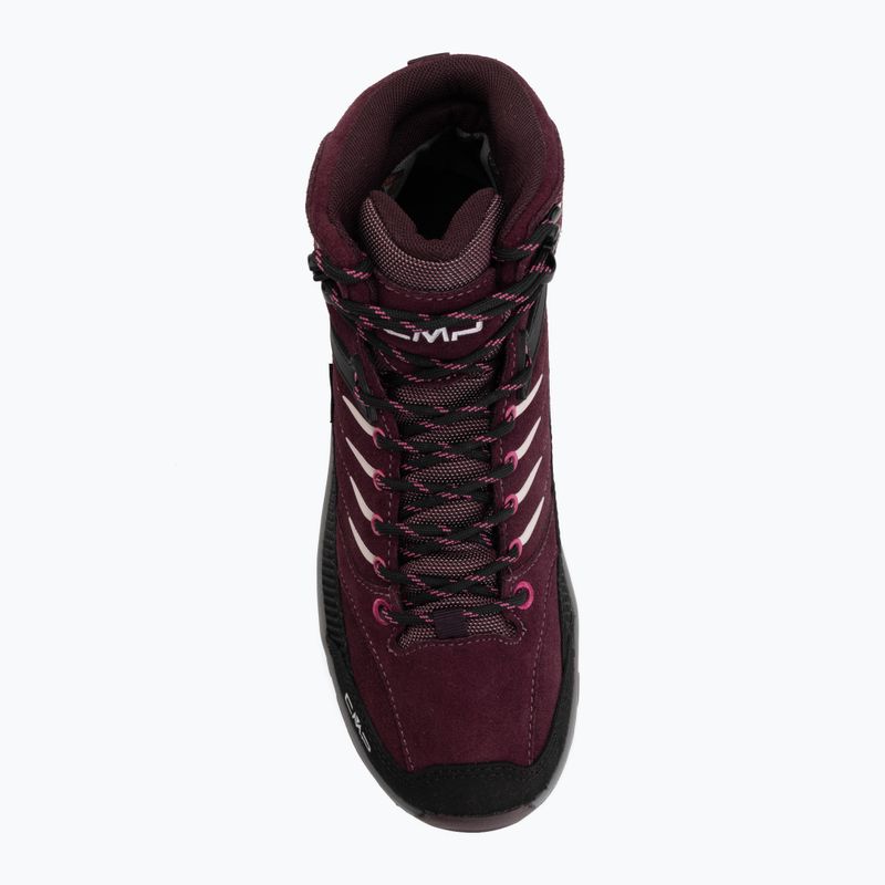 Vaikiški žygio batai CMP Rigel 2.0 Mid Waterproof black berry/amaranto 5