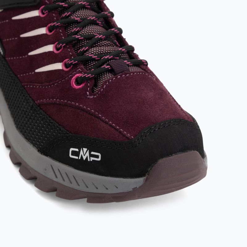 Vaikiški žygio batai CMP Rigel 2.0 Mid Waterproof black berry/amaranto 7