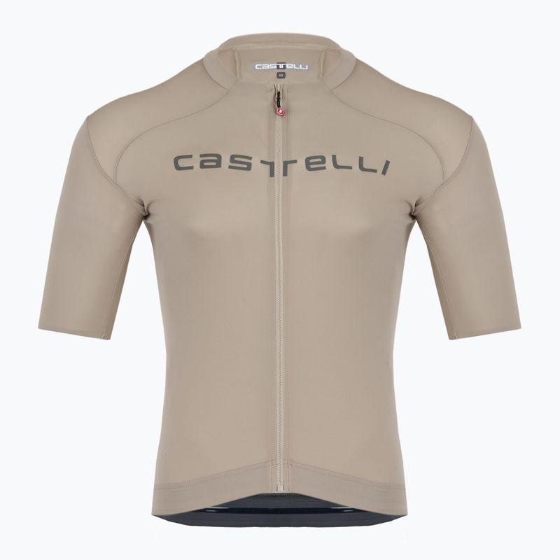 Vyriški dviračių marškinėliai Castelli Prologo Lite clay/ gunmetal gray