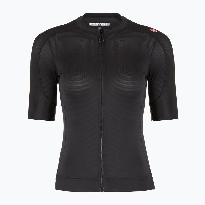 Moteriški dviračių marškinėliai Castelli Espresso light black