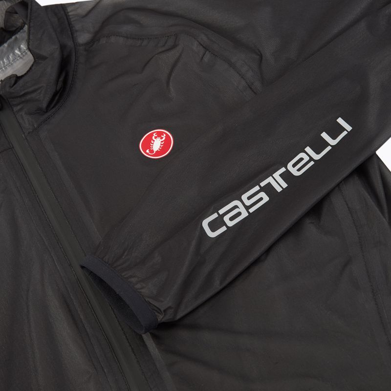 Moteriška dviračių striukė Castelli Squall Shell W light black/silver gray 3