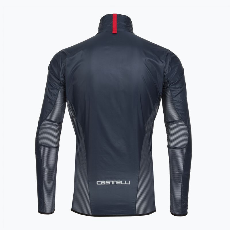 Vyriška dviratininko striukė Castelli Aria Shell belgian blue 2