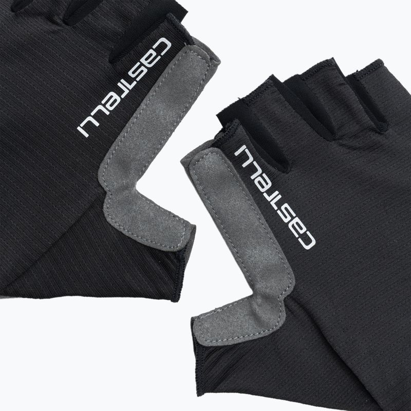 Vyriškos dviračių pirštinės Castelli Espresso light black 4
