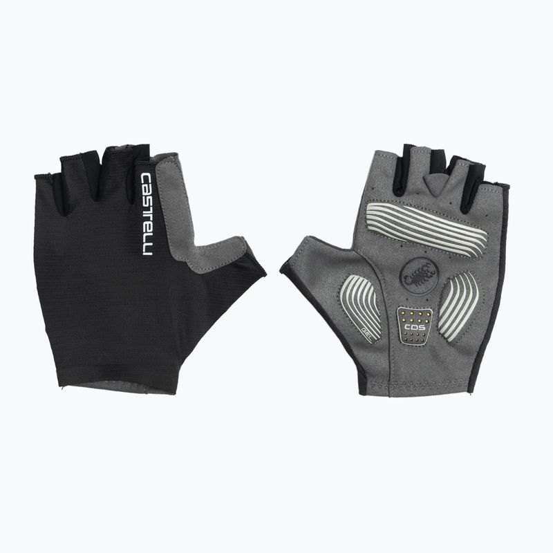 Moteriškos dviračių pirštinės Castelli Espresso light black