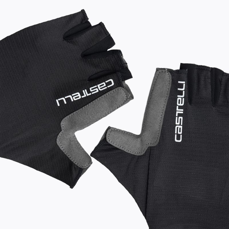 Moteriškos dviračių pirštinės Castelli Espresso light black 4