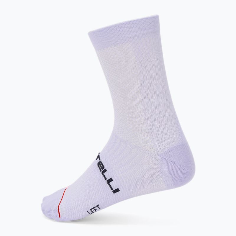 Moteriškos kojinės Castelli Espresso 12 W purple mist 2
