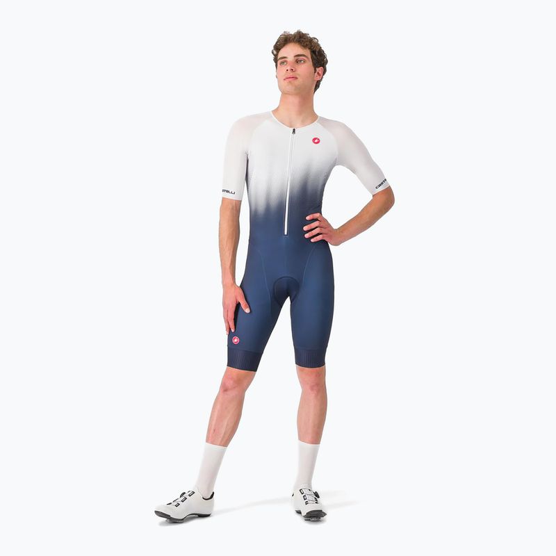 Vyriškas dviratininko kostiumas Castelli Core Tri belgian blue/white 2