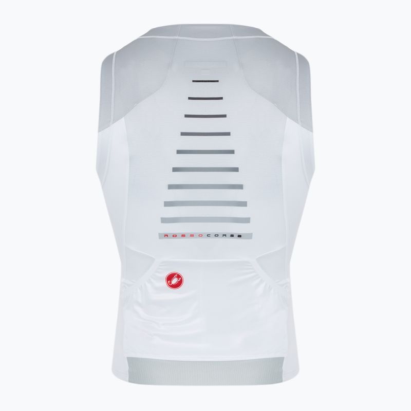 Vyriški dviračių marškinėliai Castelli Free Speed 3 white/silver gray 2