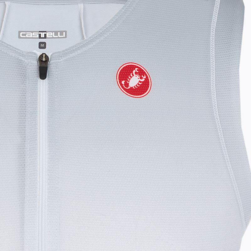 Vyriški dviračių marškinėliai Castelli Free Speed 3 white/silver gray 3