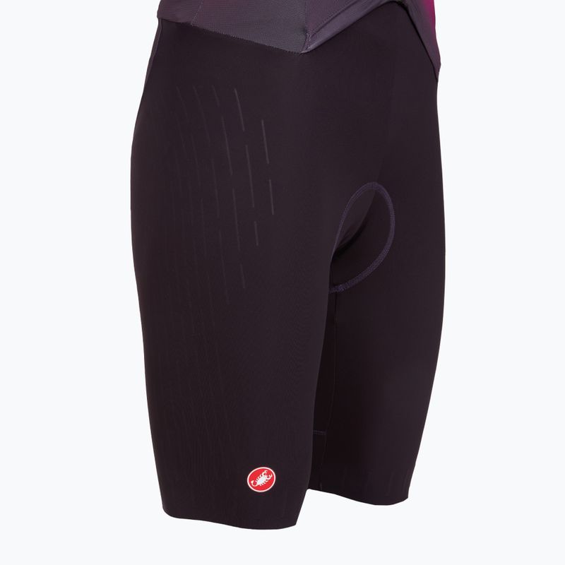 Moteriškas dviračių kombinezonas Castelli Free Sanremo 3 SS In dark night shade/vivid orange-bright rose 4