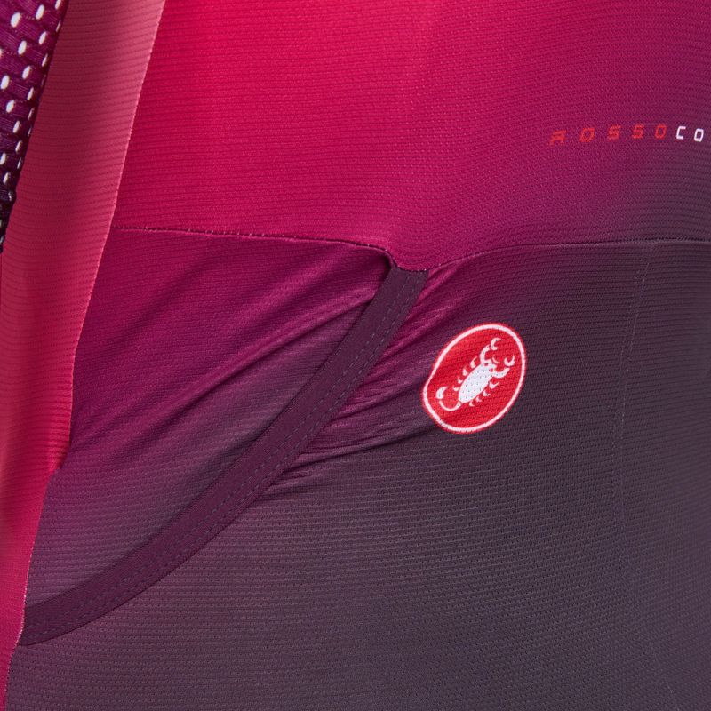 Moteriškas dviračių kombinezonas Castelli Free Sanremo 3 SS In dark night shade/vivid orange-bright rose 6