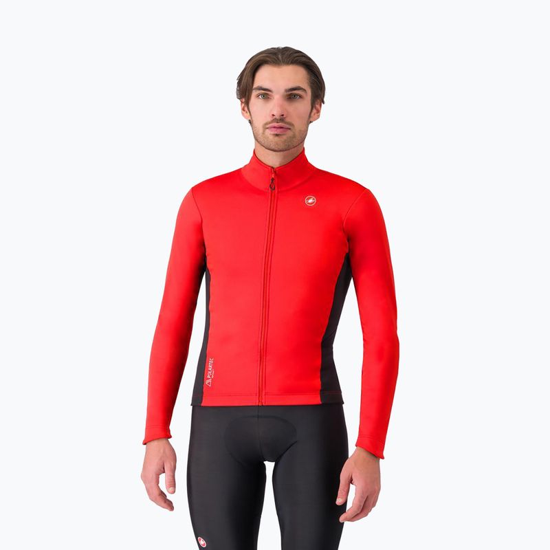 Vyriška dviračių striukė Castelli Entrata 2 red/black
