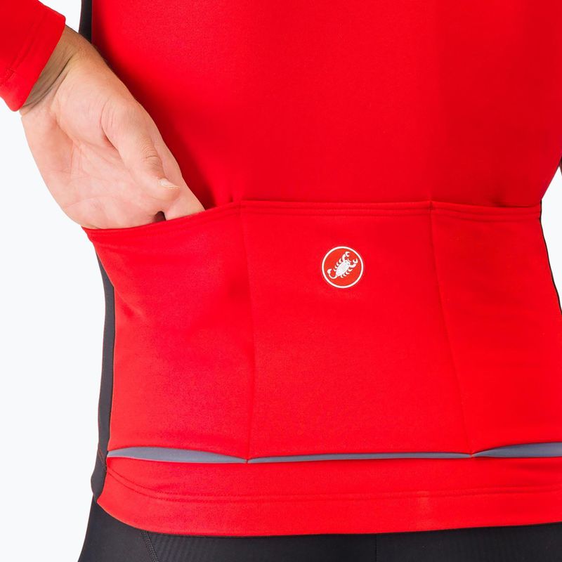 Vyriška dviračių striukė Castelli Entrata 2 red/black 4