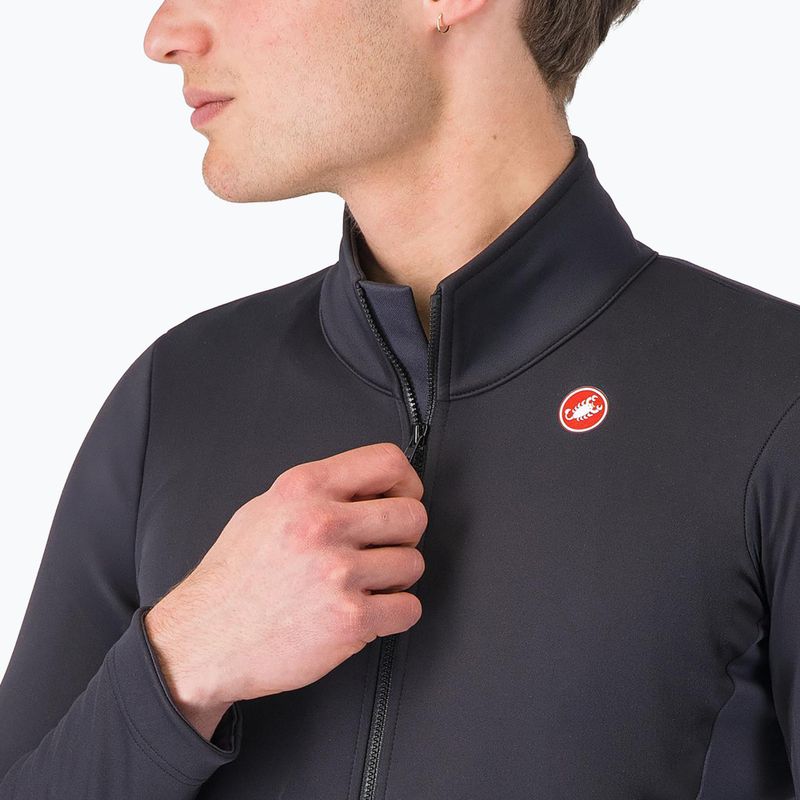 Vyriška dviračių striukė Castelli Entrata 2 light black/dark gray 3