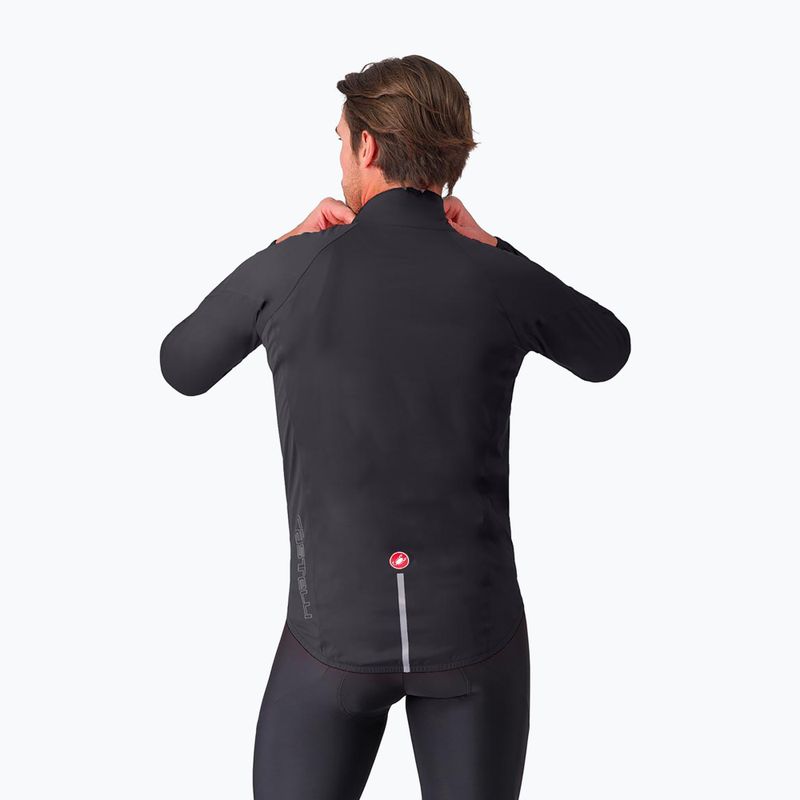 Vyriška dviračių striukė Castelli Emergency 3 Rain Jacket light black 2