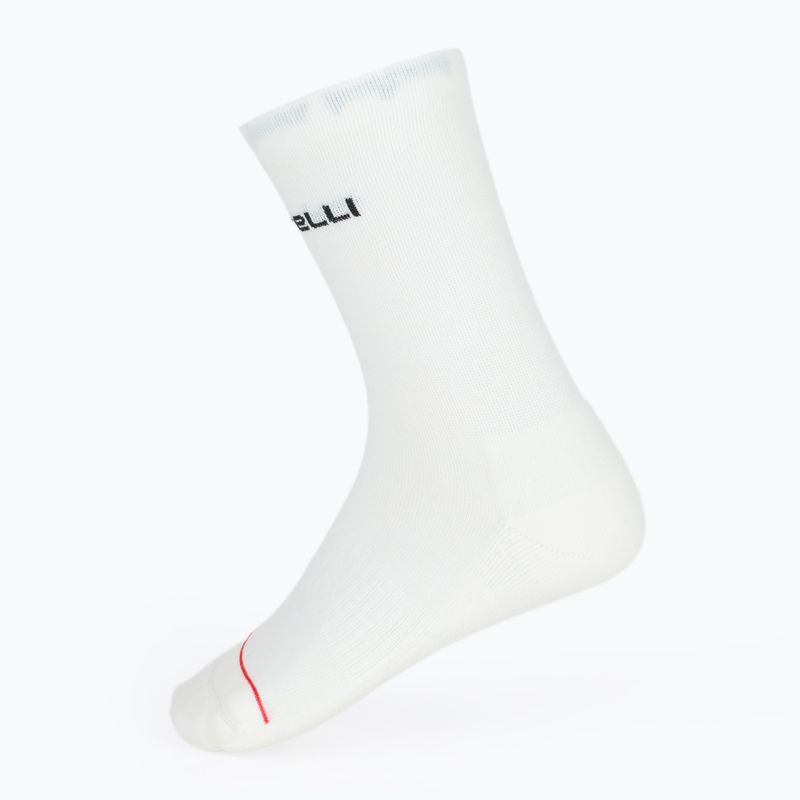 Moteriškos kojinės Castelli Diciotto Soft Merino W white 2