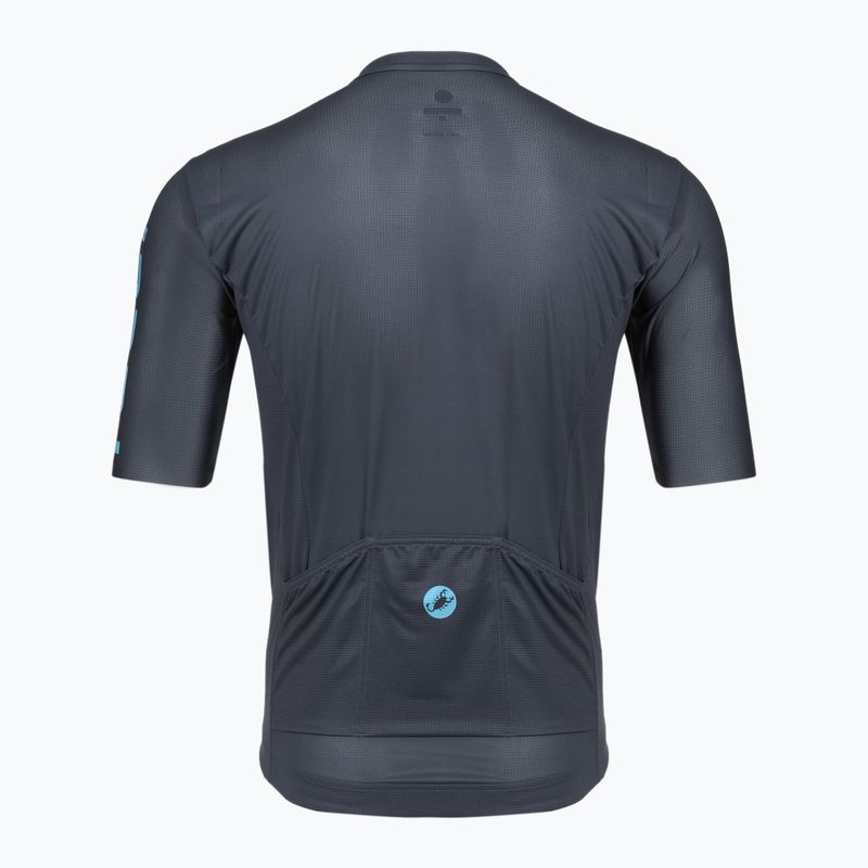 Vyriški dviračių marškinėliai Castelli Entrata Apex twilight blue/neon cobalt 2