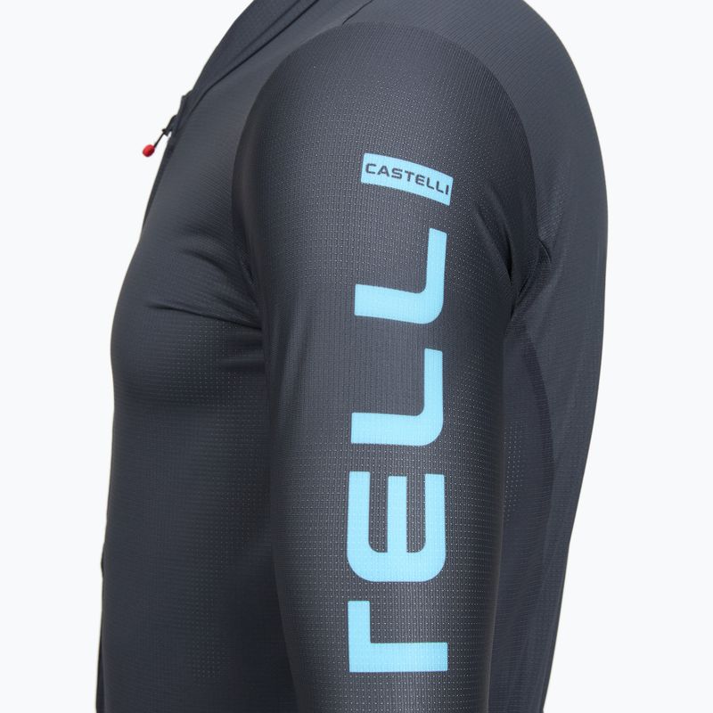 Vyriški dviračių marškinėliai Castelli Entrata Apex twilight blue/neon cobalt 3