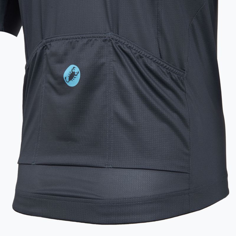 Vyriški dviračių marškinėliai Castelli Entrata Apex twilight blue/neon cobalt 4