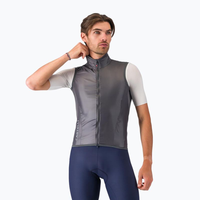 Vyriška dviračių liemenė Castelli Aria Shell 2 dark gray
