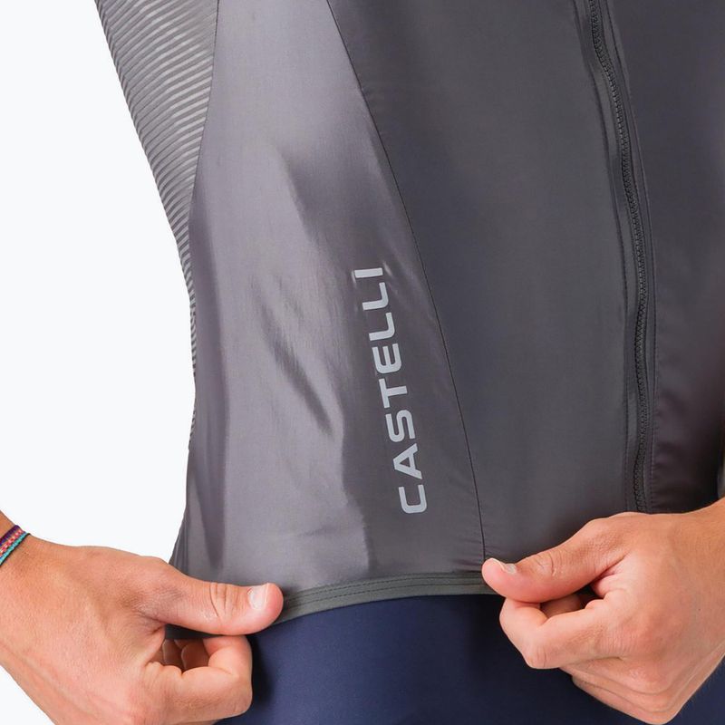 Vyriška dviračių liemenė Castelli Aria Shell 2 dark gray 4