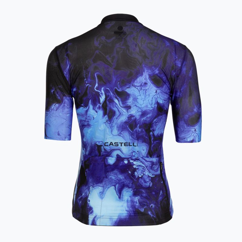 Moteriški dviračių marškinėliai Castelli Cosmic Vortex multicolor violet blue 2