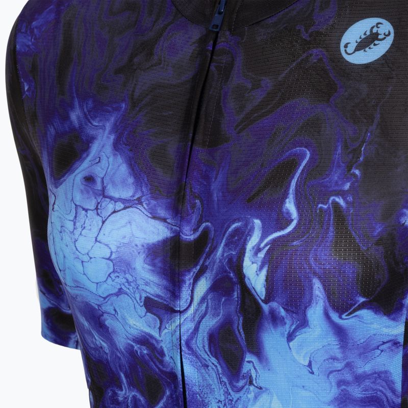 Moteriški dviračių marškinėliai Castelli Cosmic Vortex multicolor violet blue 3
