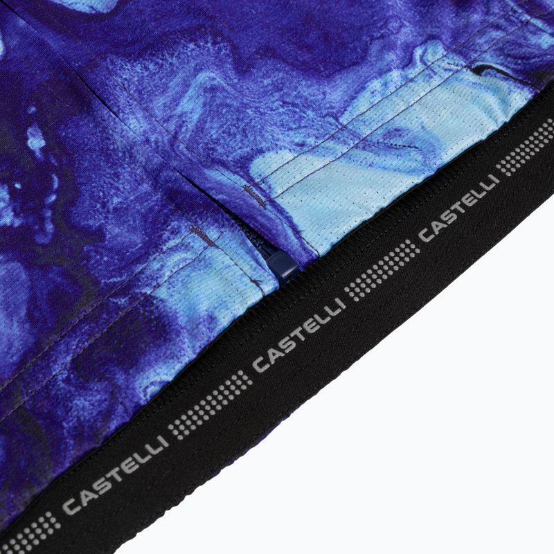 Moteriški dviračių marškinėliai Castelli Cosmic Vortex multicolor violet blue 5