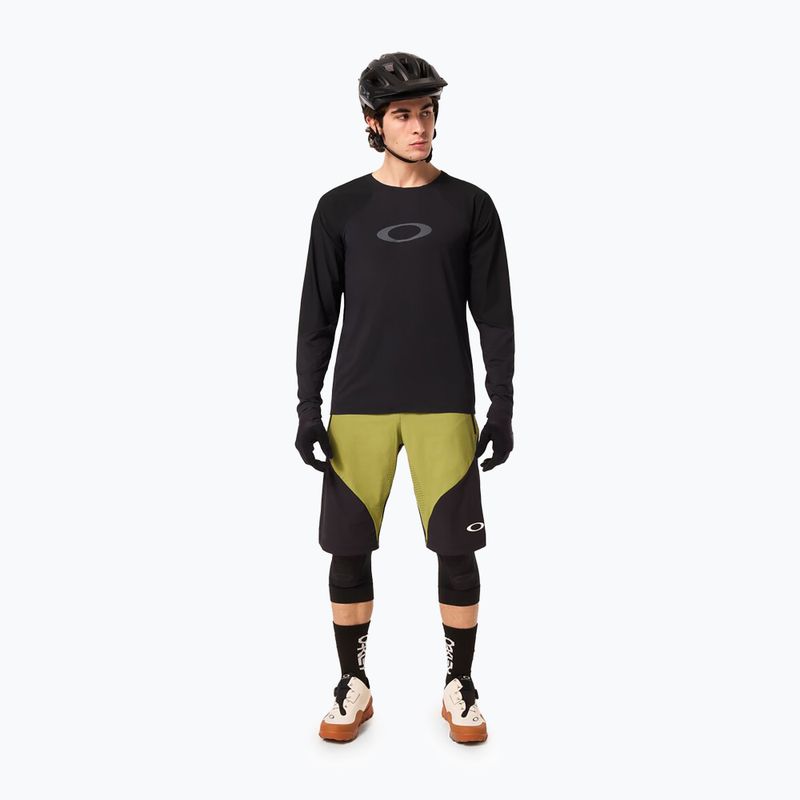 Vyriški dviračių marškinėliai ilgomis rankovėmis Oakley Seeker Airline blackout 2