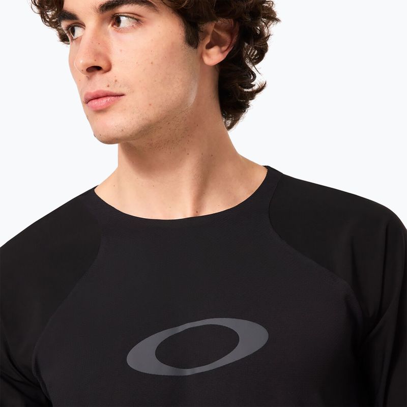 Vyriški dviračių marškinėliai ilgomis rankovėmis Oakley Seeker Airline blackout 6