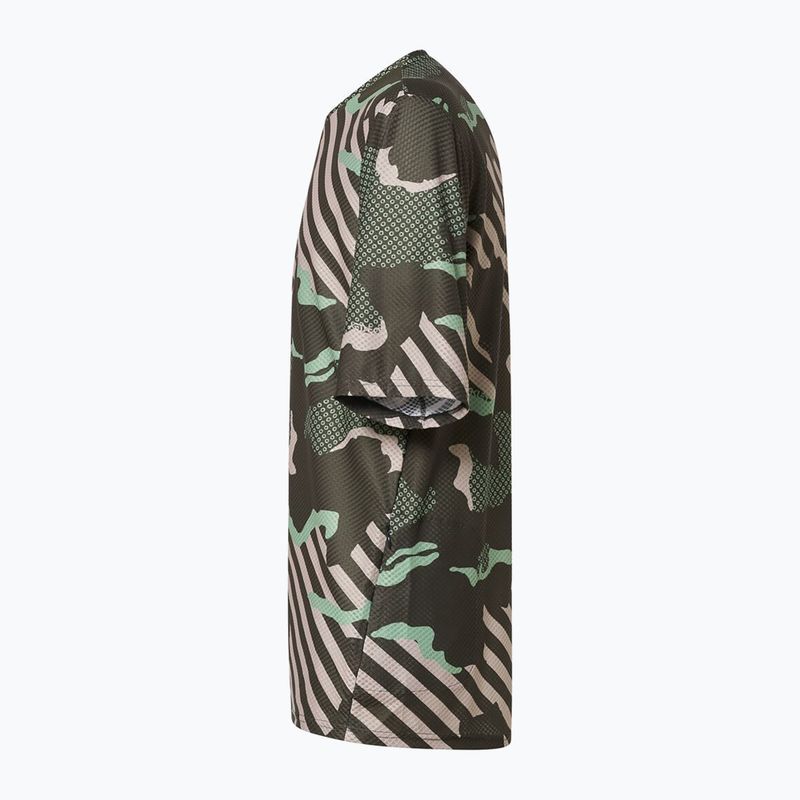 Vyriški dviračių marškinėliai Oakley Ride Free green stripe/grip camo 11