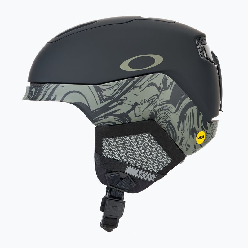 Slidinėjimo šalmas Oakley Mod5 matte black/dark brush swirl 5