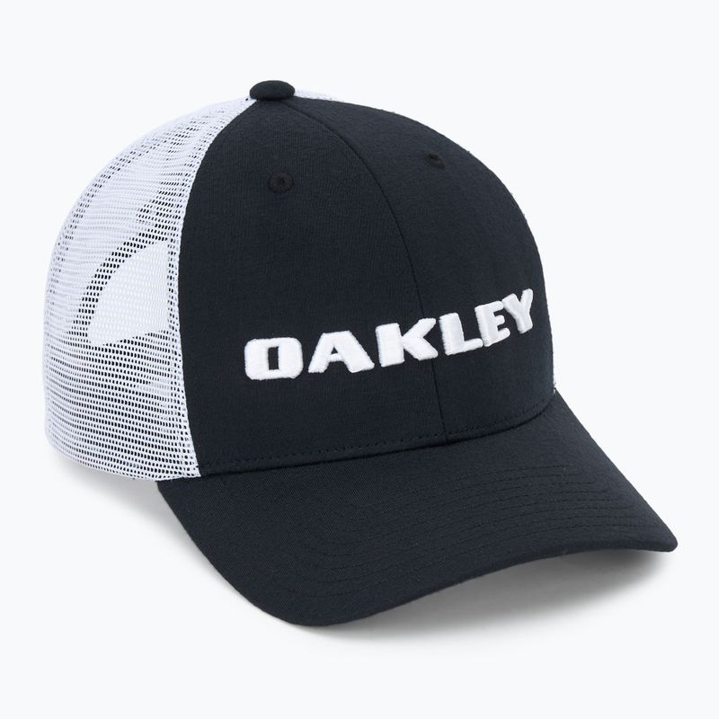 Vyriška kepuraitė su snapeliu Oakley Heather New Era Bark Logo blackout