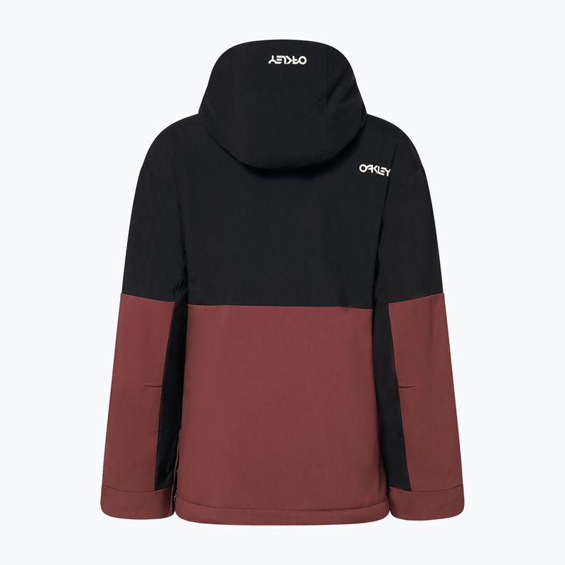 Moteriška snieglenčių striukė Oakley WMNS TNP TBT Isulated Anorak blakout/grenache 11