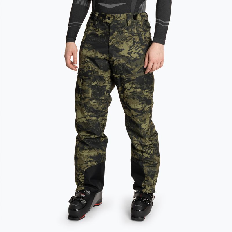 Vyriškos slidinėjimo kelnės Oakley Divisional Cargo Shell Pant tiger camo green