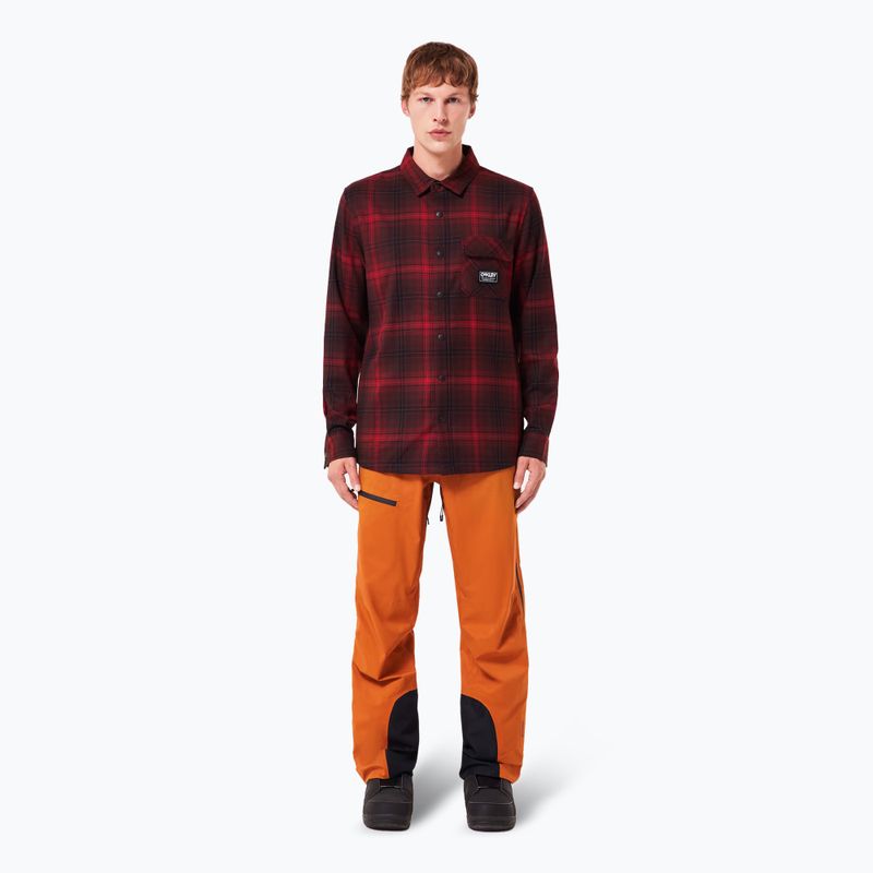 Vyriški marškiniai Oakley Butter Flannel Shirt black/grenache check 2