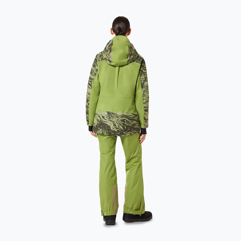 Moteriškos slidinėjimo kelnės Oakley Tc Juno Reduct Shell Pant 2.0 duality swirl dbl green 3