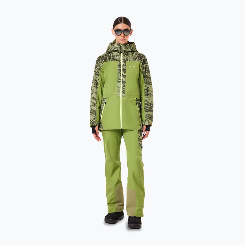 Moteriškos slidinėjimo kelnės Oakley Tc Juno Reduct Shell Pant 2.0 duality swirl dbl green 4