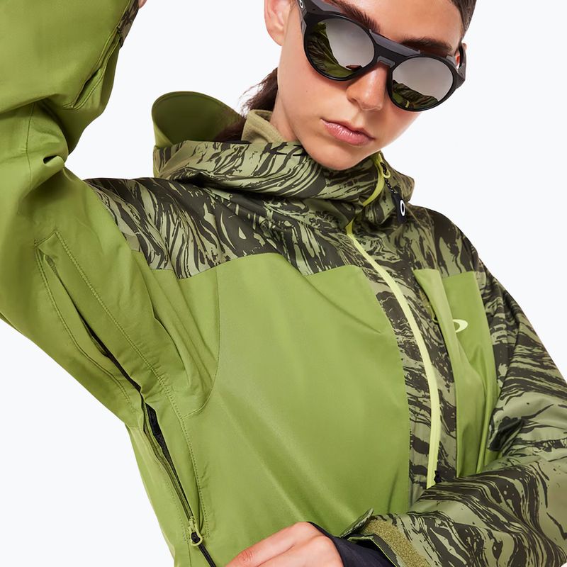 Moteriška slidinėjimo striukė Oakley Tc Juno Reduct Shell Jacket 2.0 duality swirl dbl green 8