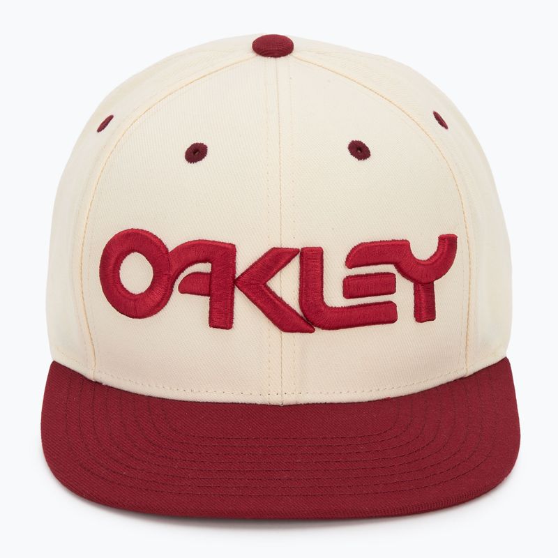 Vyriška kepuraitė su snapeliu Oakley Mark III arctic white/iron red 2