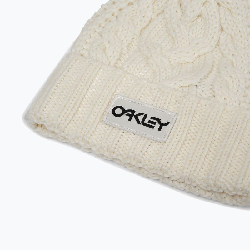 Žieminė kepurė Oakley Harper Pom Beanie arctic white/blackout 4